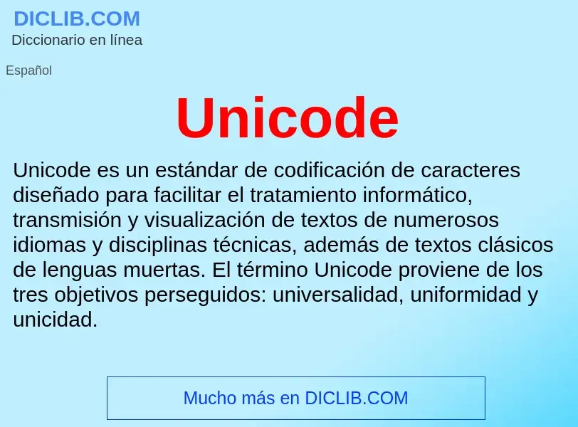 What is Unicode - meaning and definition