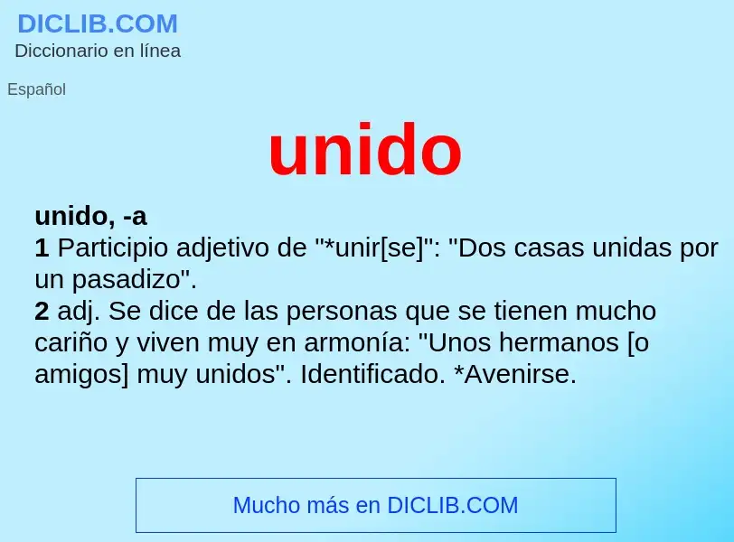 O que é unido - definição, significado, conceito