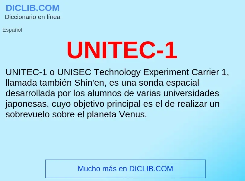 What is UNITEC-1 - meaning and definition