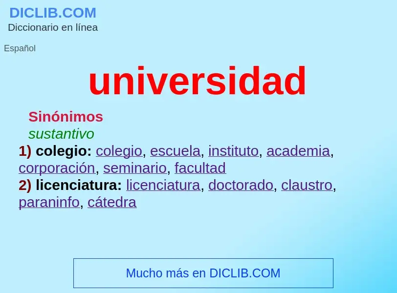 Wat is universidad - definition