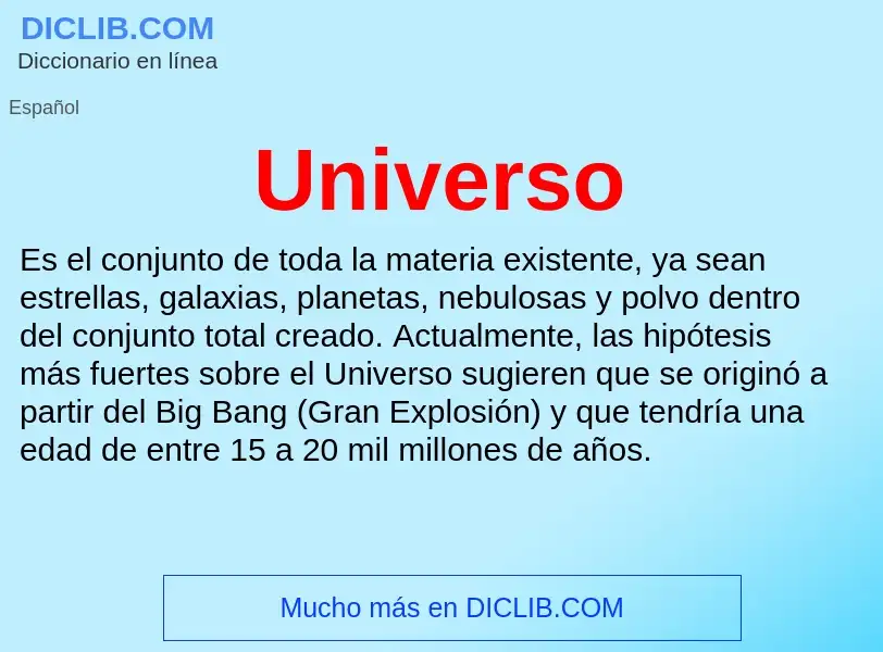 Wat is Universo - definition