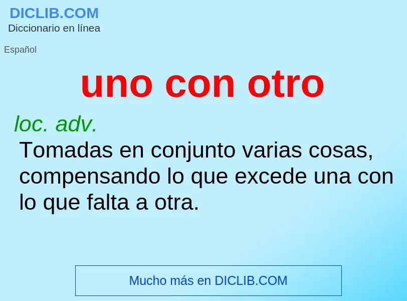 Wat is uno con otro - definition