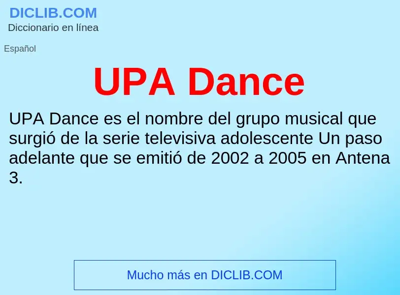 Что такое UPA Dance - определение