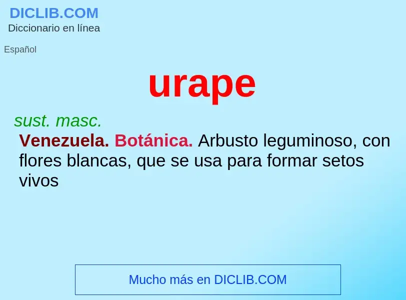 What is urape - definition