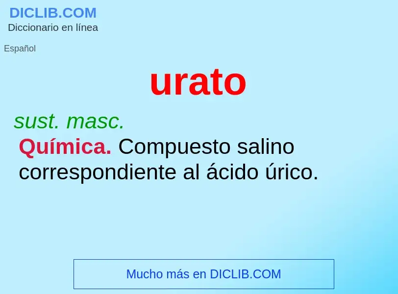 What is urato - definition