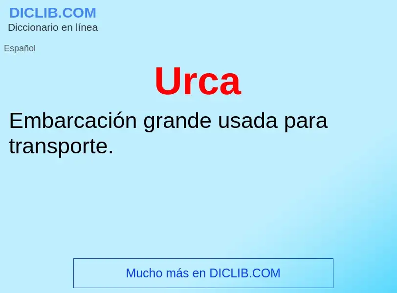 What is Urca - meaning and definition