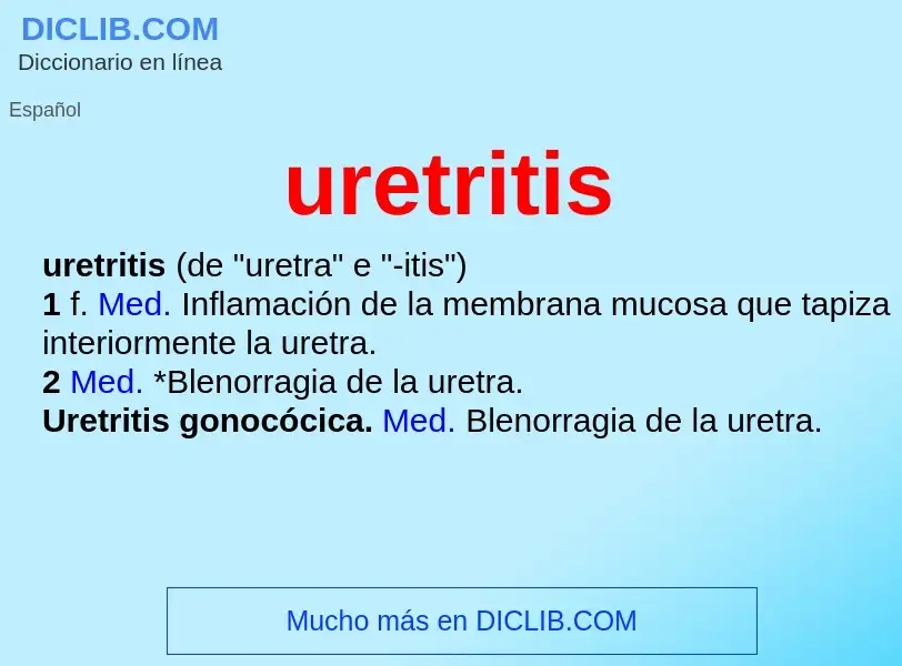 Что такое uretritis - определение