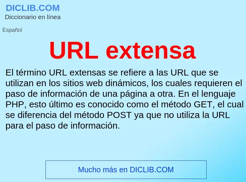 Что такое URL extensa - определение