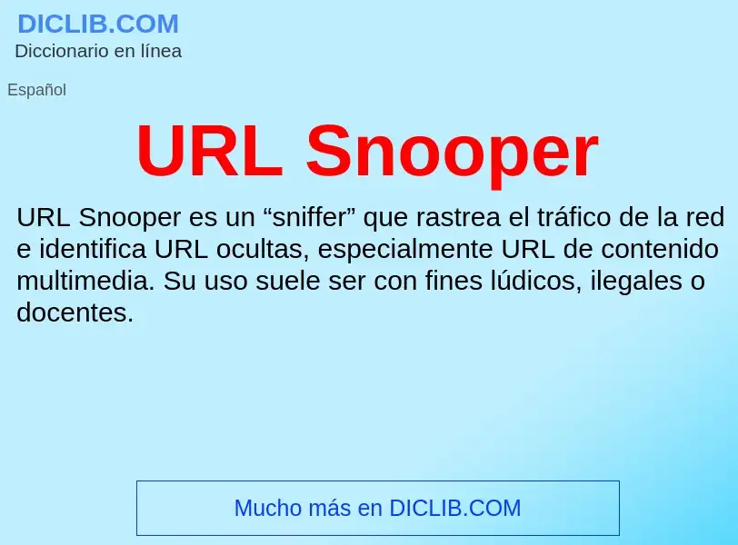 Что такое URL Snooper - определение