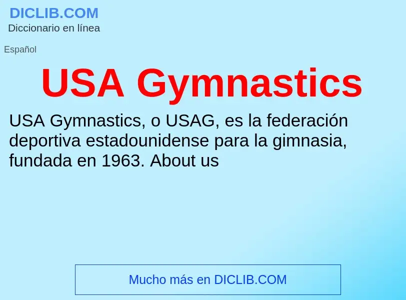 Что такое USA Gymnastics - определение