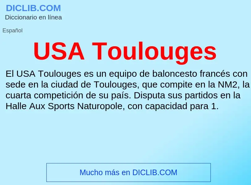 Что такое USA Toulouges - определение