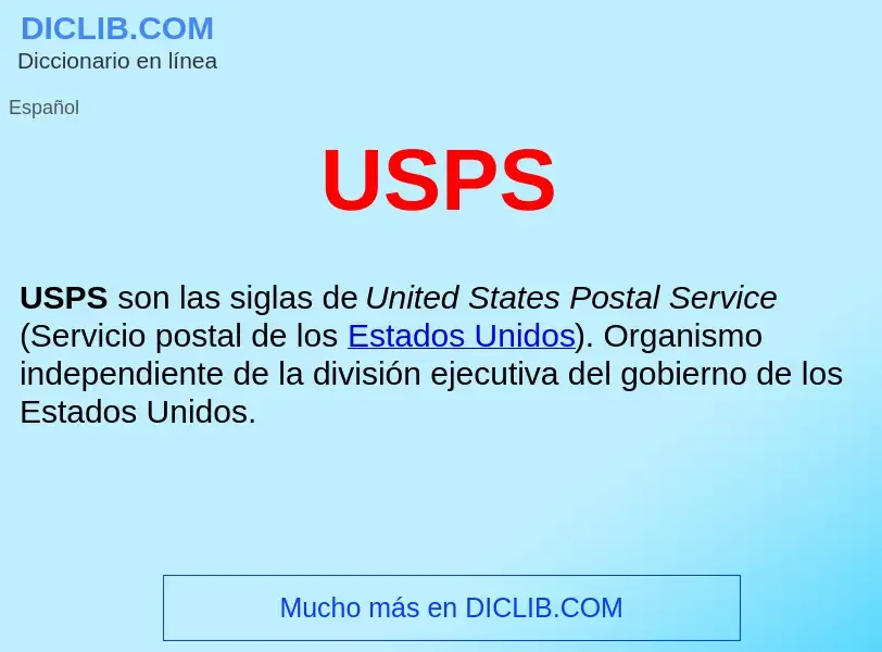 Что такое USPS  - определение