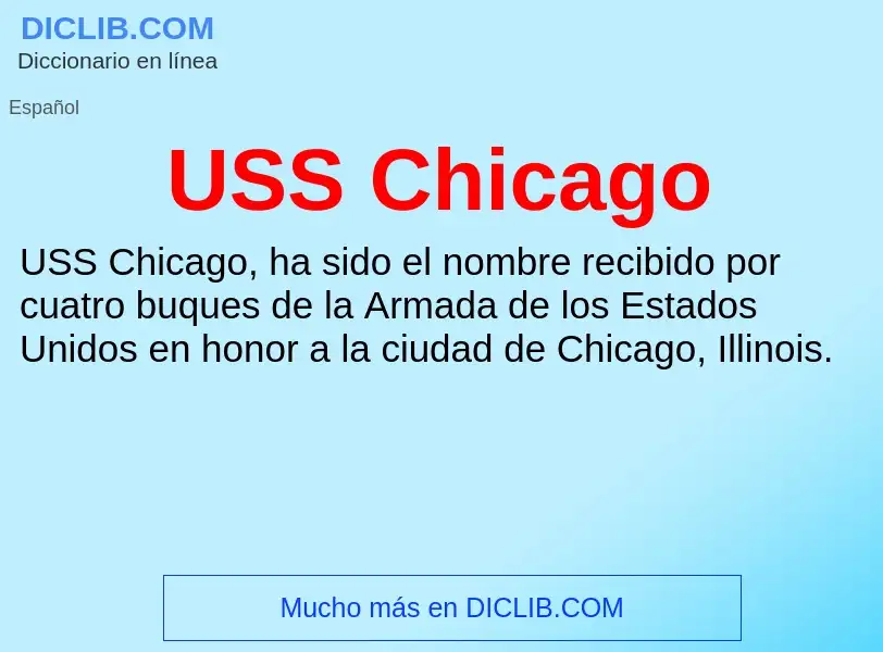 What is USS Chicago - definition