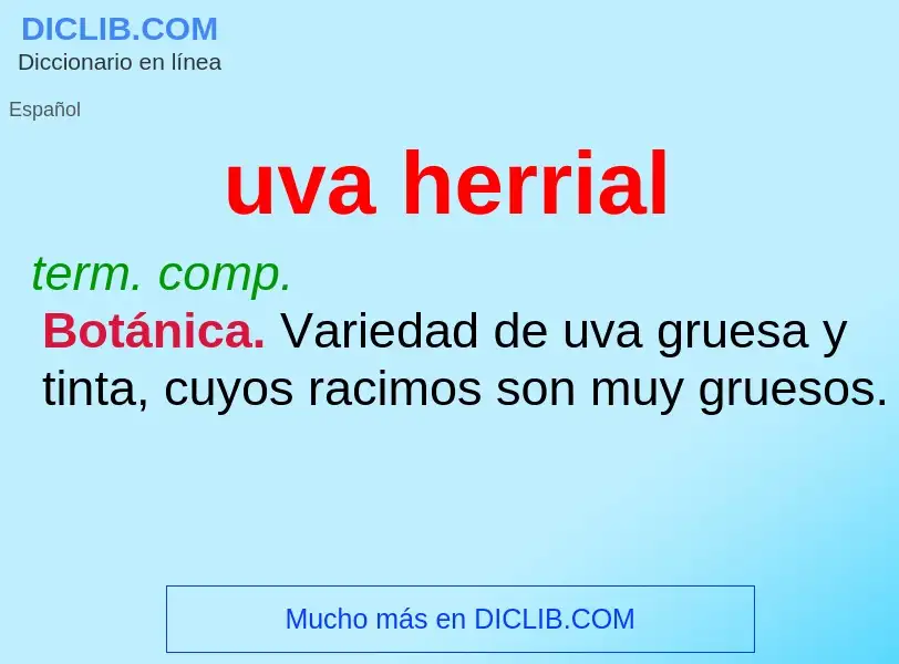 What is uva herrial - meaning and definition