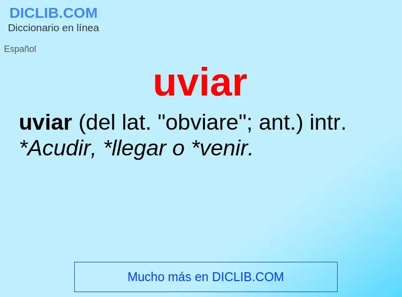 What is uviar - meaning and definition