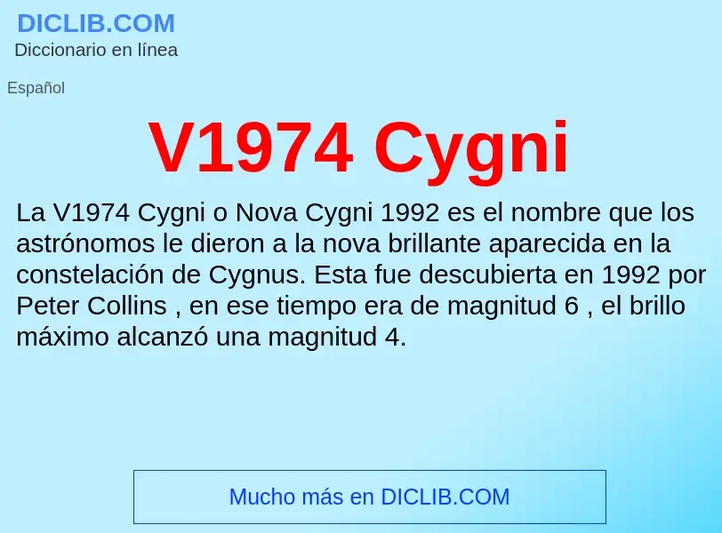 Wat is V1974 Cygni - definition