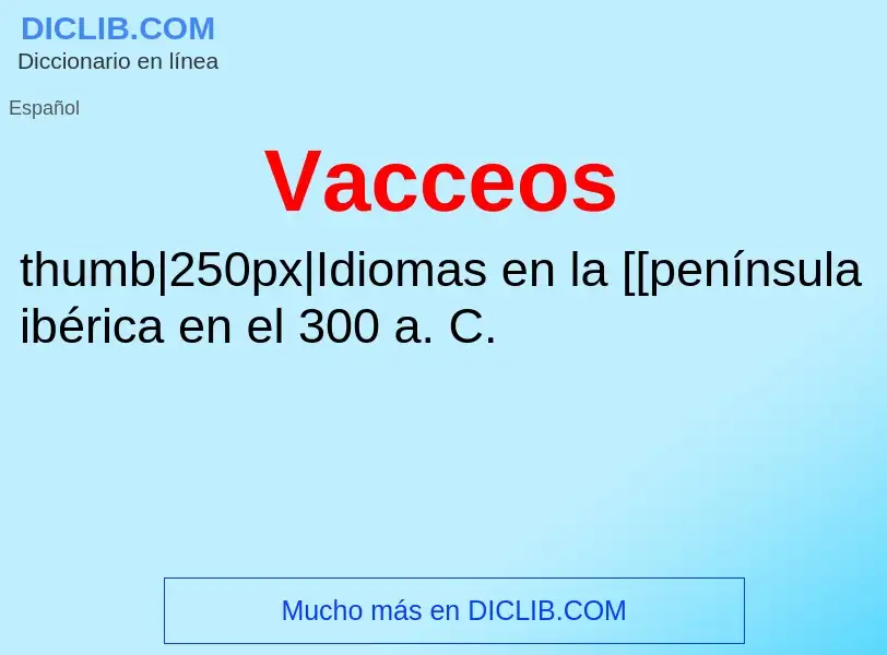 ¿Qué es Vacceos? - significado y definición