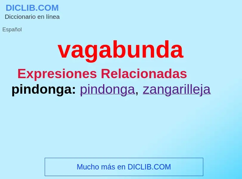 What is vagabunda - definition