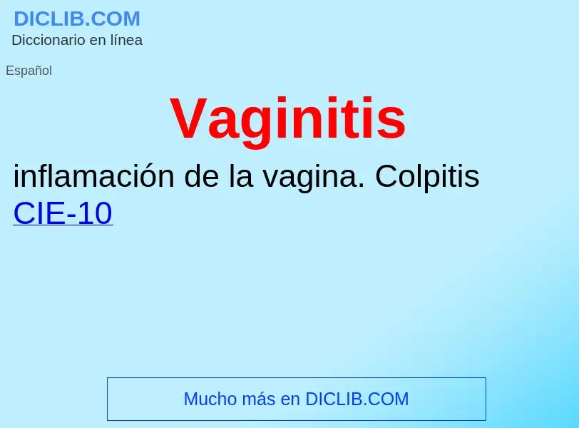 Wat is Vaginitis - definition