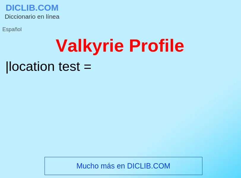 Wat is Valkyrie Profile - definition