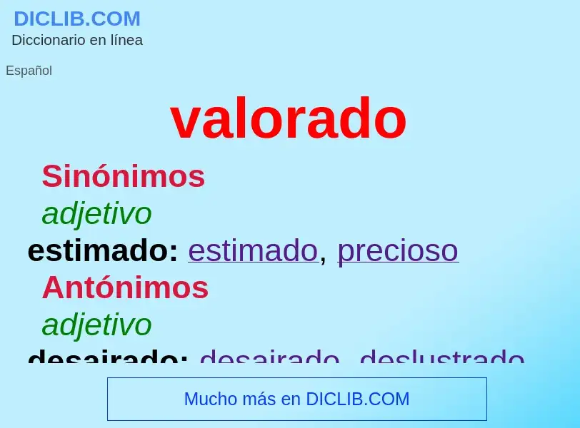 O que é valorado - definição, significado, conceito