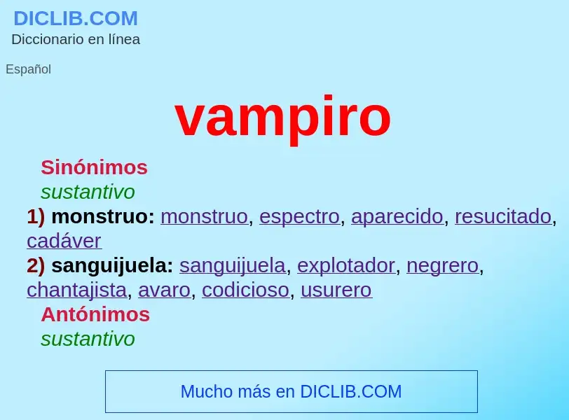 What is vampiro - definition