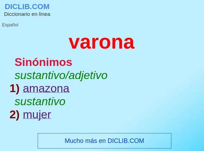 What is varona - meaning and definition