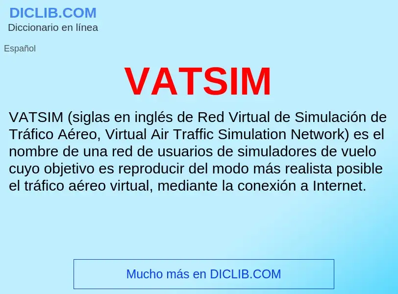 Wat is VATSIM - definition