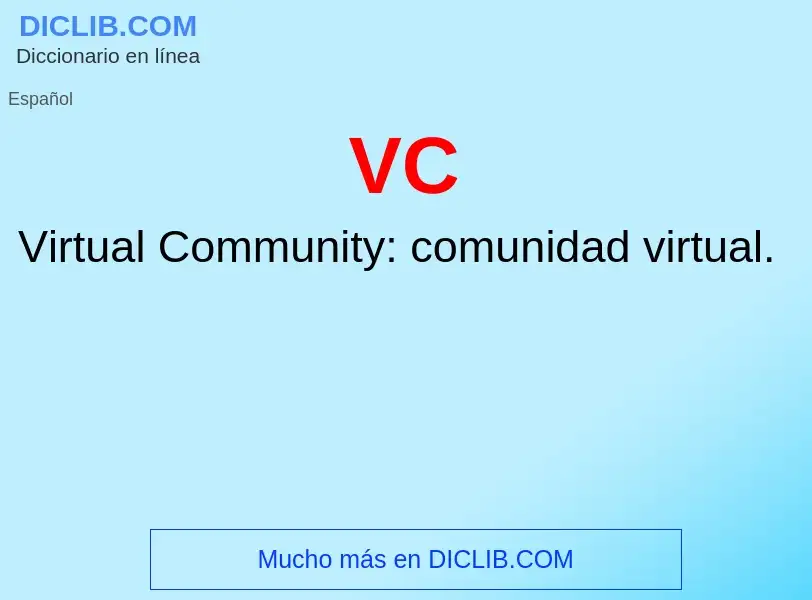 Wat is VC - definition