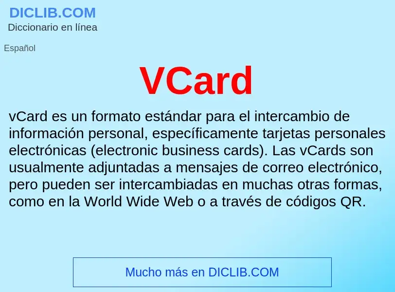 Wat is VCard - definition