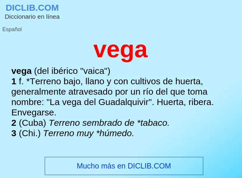 Was ist vega - Definition