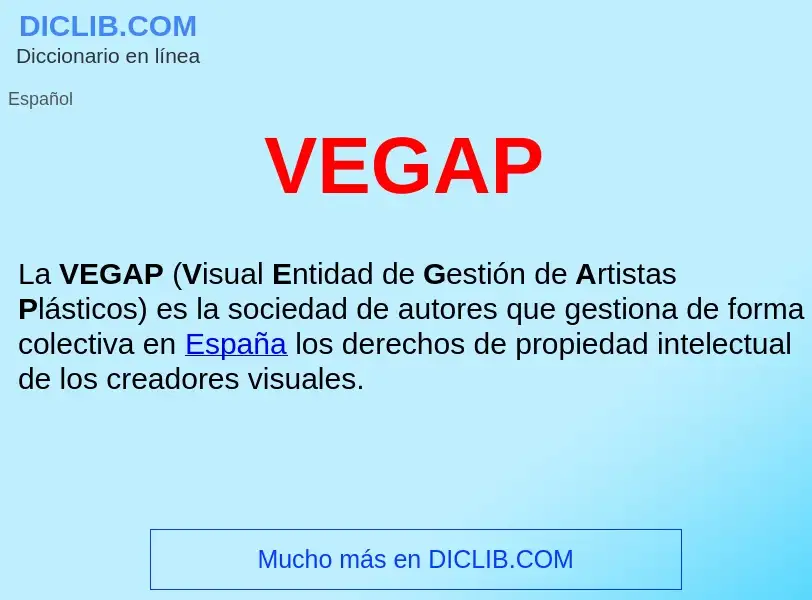 ¿Qué es VEGAP ? - significado y definición