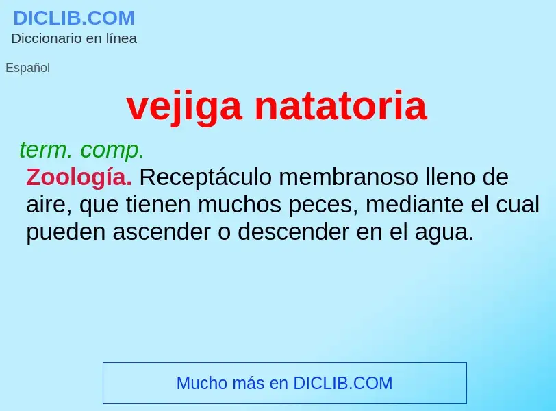 O que é vejiga natatoria - definição, significado, conceito