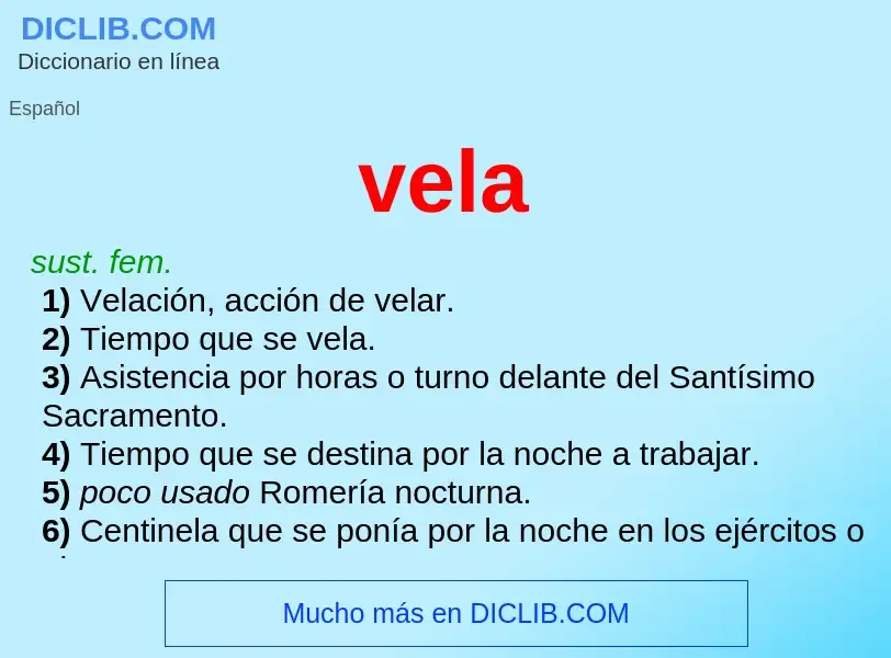 Was ist vela - Definition