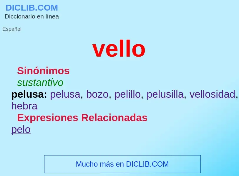 Wat is vello - definition