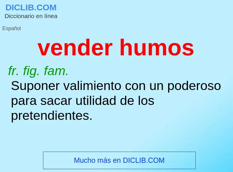 Wat is vender humos - definition