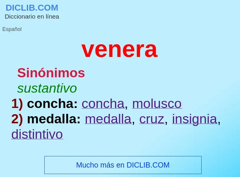 Wat is venera - definition