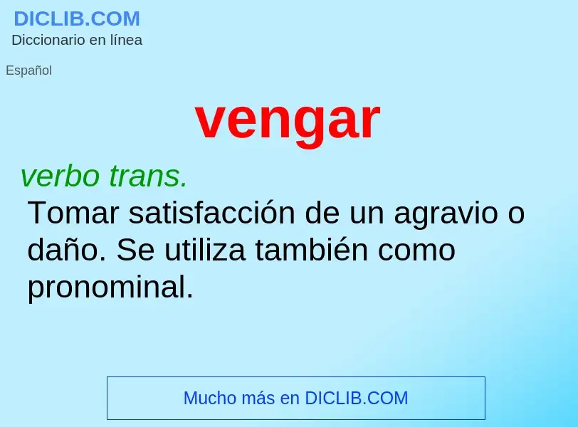 Wat is vengar - definition