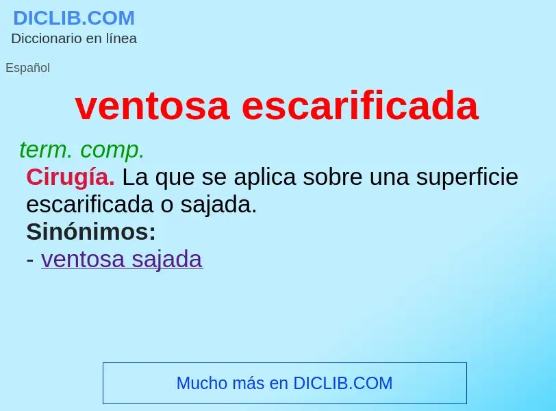 O que é ventosa escarificada - definição, significado, conceito