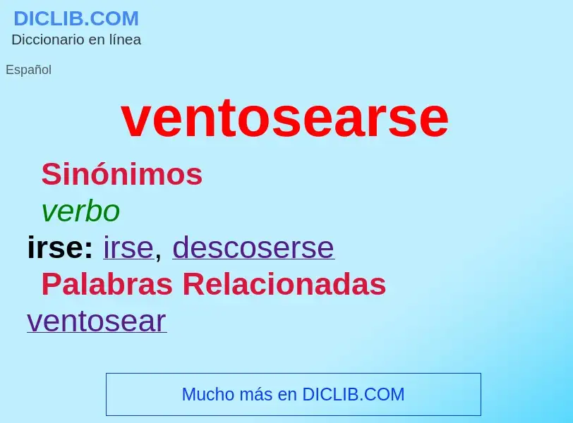 ¿Qué es ventosearse? - significado y definición