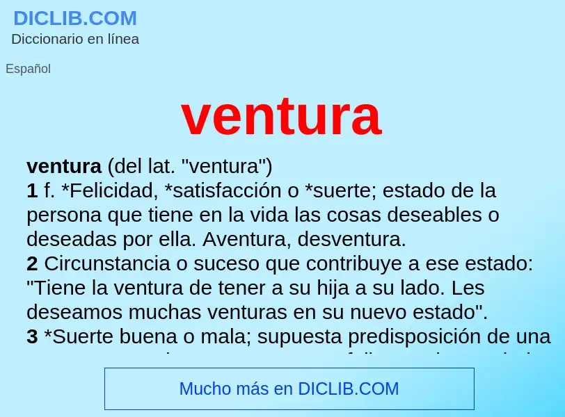 Wat is ventura - definition