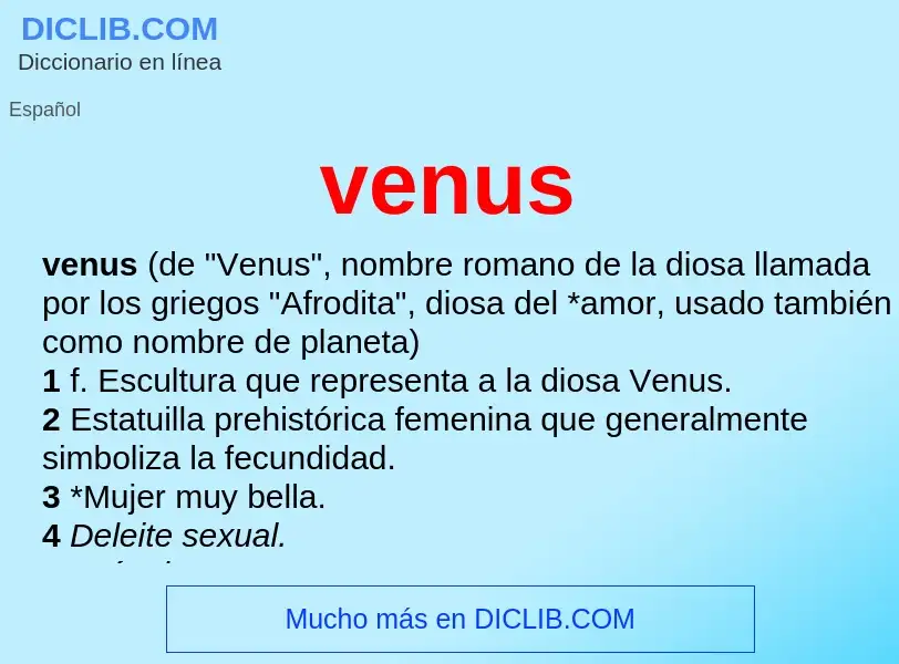 Wat is venus - definition