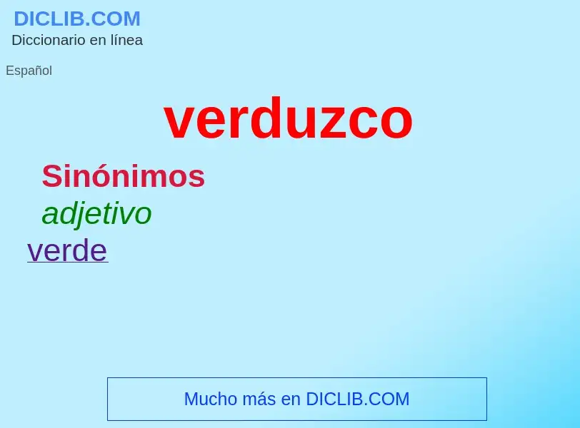 What is verduzco - definition