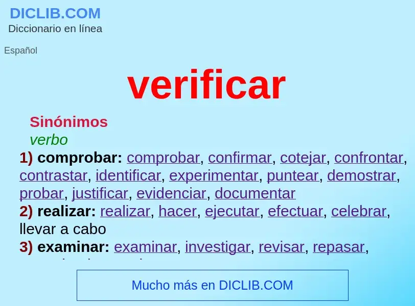 Wat is verificar - definition