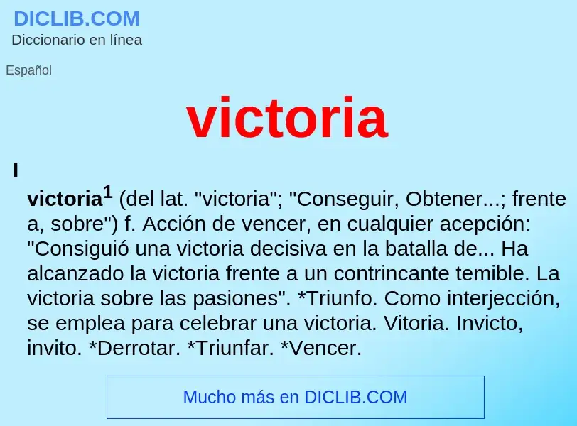 Wat is victoria - definition