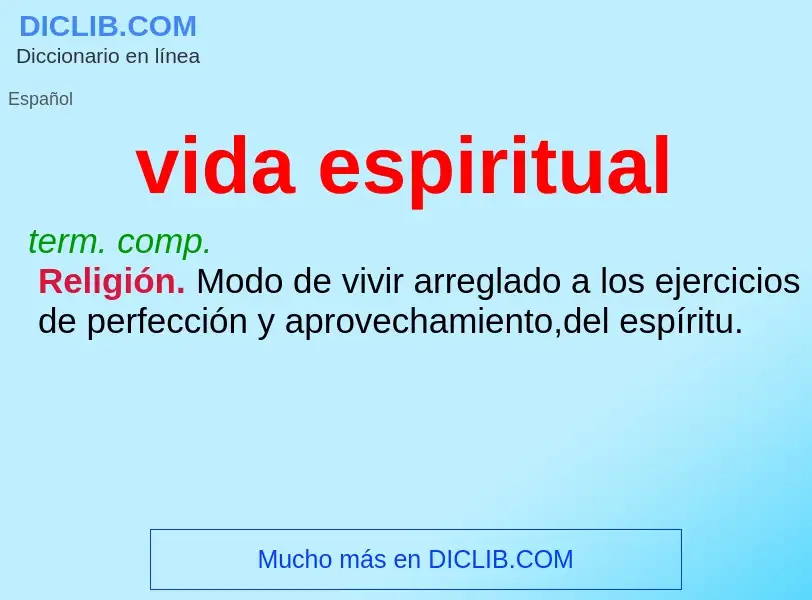 What is vida espiritual - definition