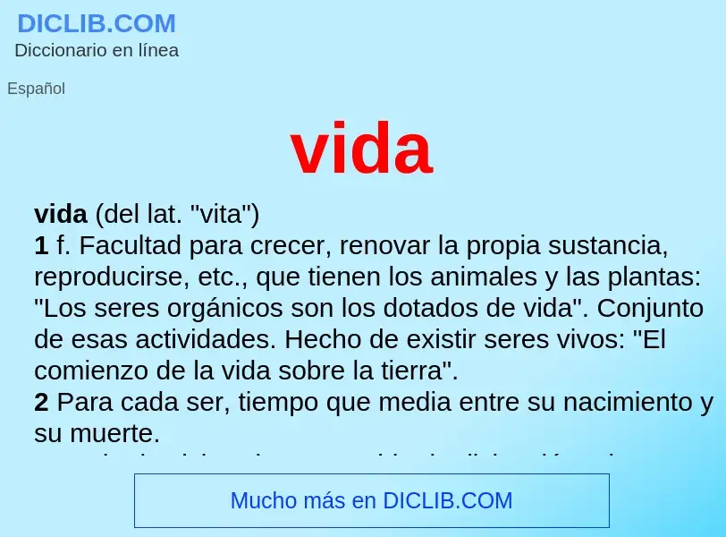 Wat is vida - definition