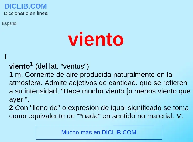 What is viento - definition