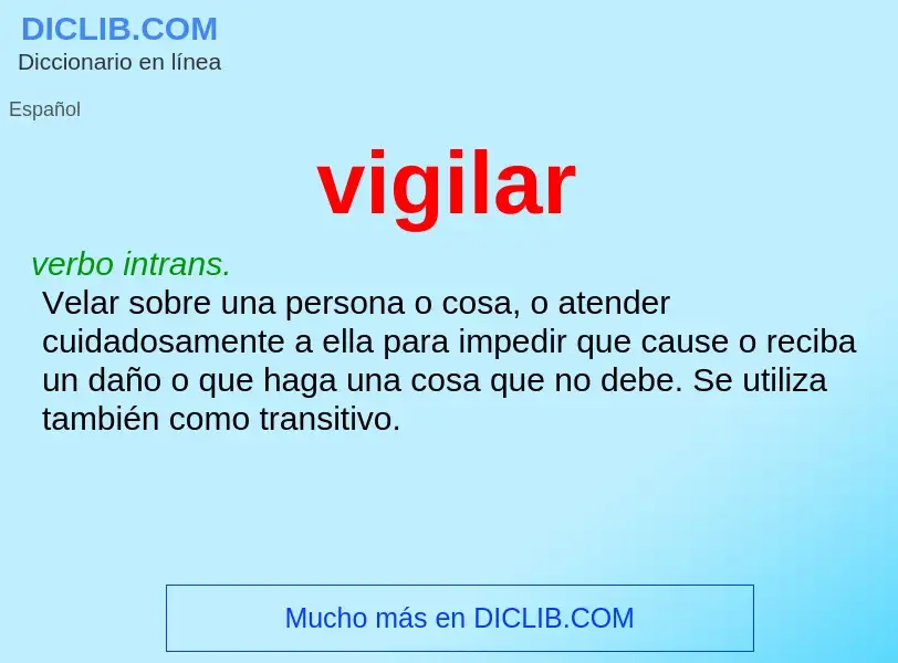 Wat is vigilar - definition