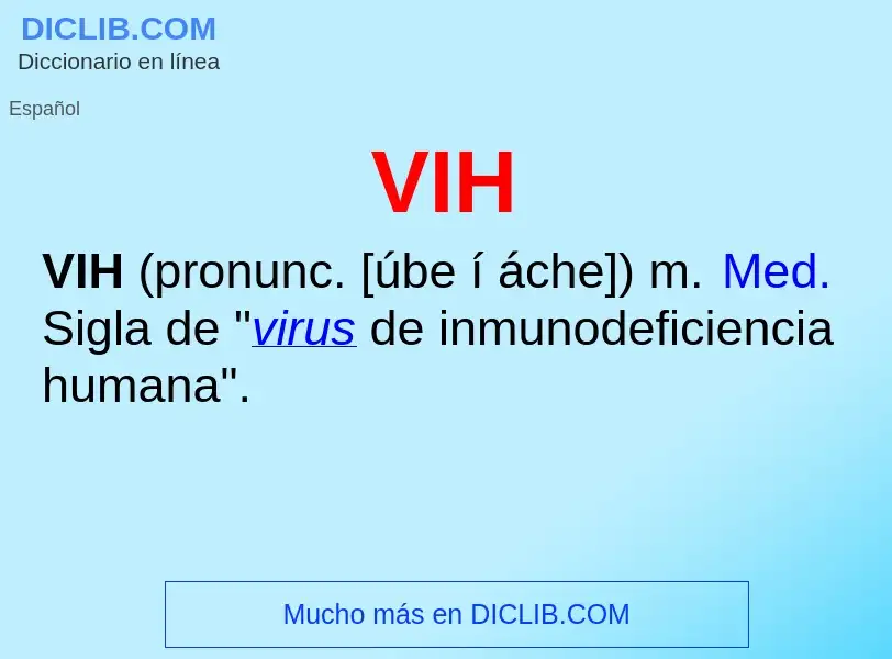 Wat is VIH - definition